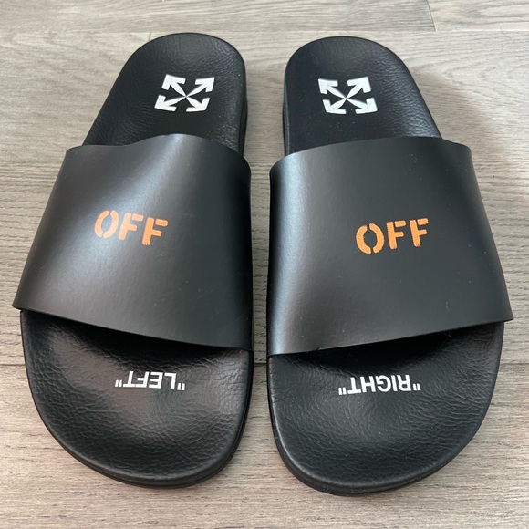 Off- White Pool Slides
